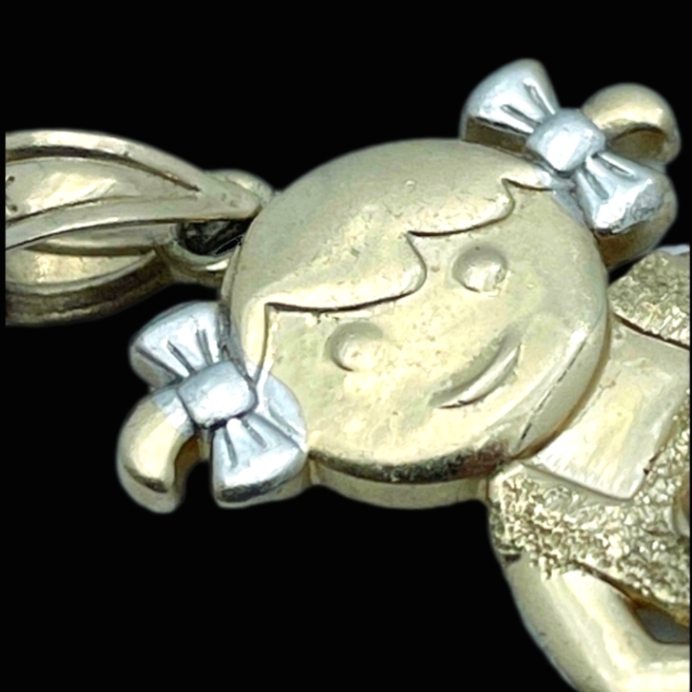 14K Gold Girl Pendant